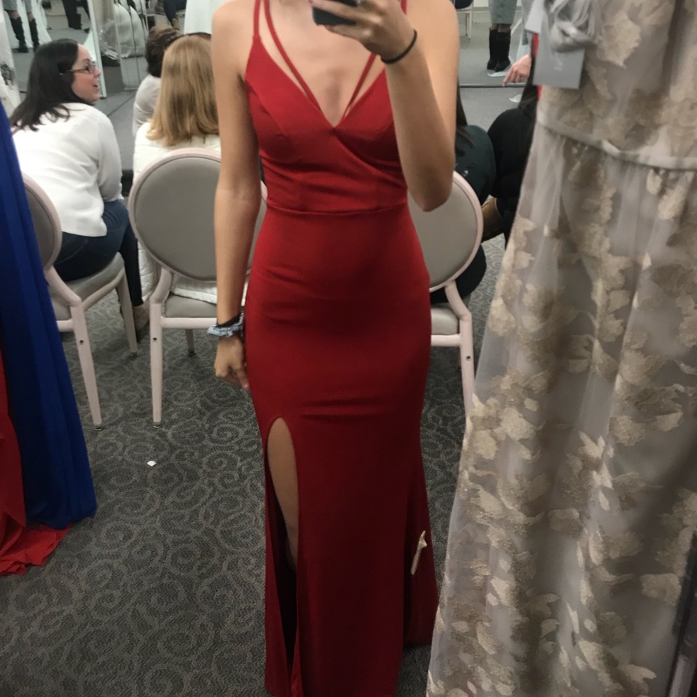 NWT red prom dress